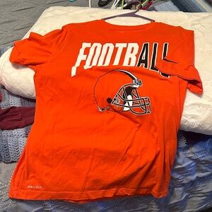 Nike Orange Football Graphic Tee